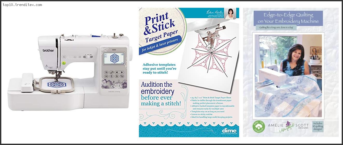 Best Embroidery Machine For Large Designs