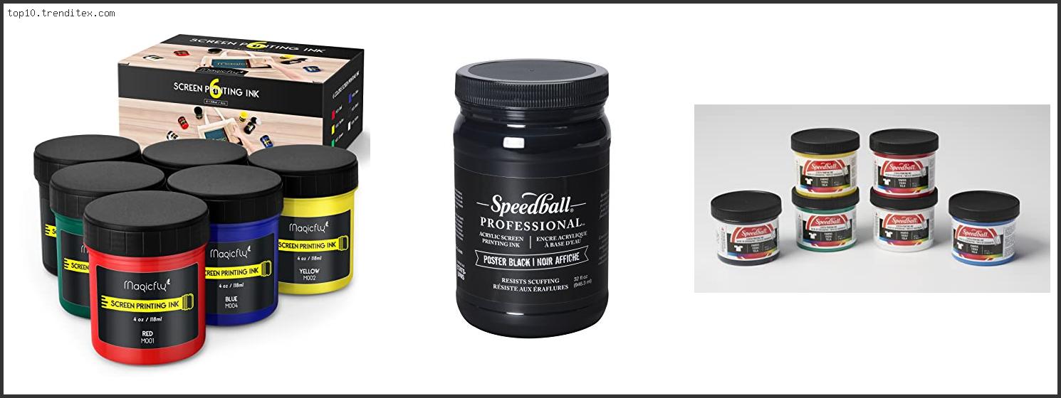 Best Water Based Ink For Screen Printing