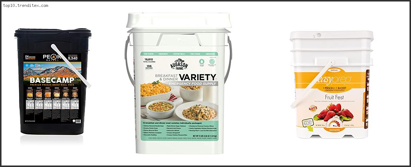 Best Freeze Dried Food Buckets