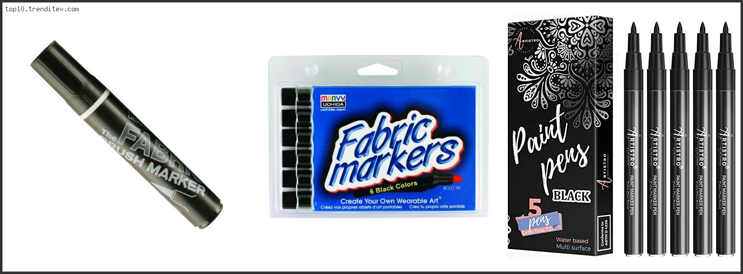 Best Fabric Markers For Black Fabric