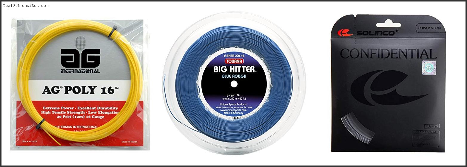 Best Polyester Tennis String