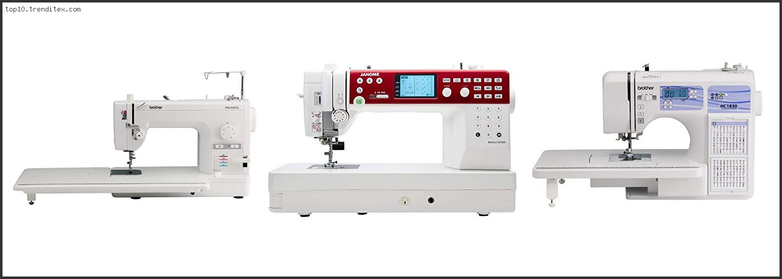 Best Quilting Machines