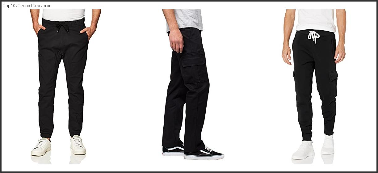 Best Black Cargo Jogger Pants Mens