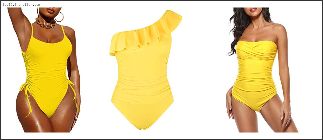 Best Womens Yellow One Piece Swimsuit