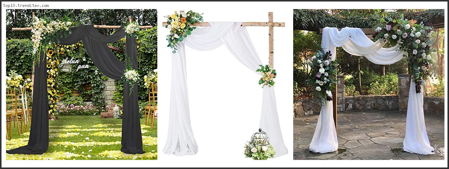 Best Fabric For Wedding Arch Draping