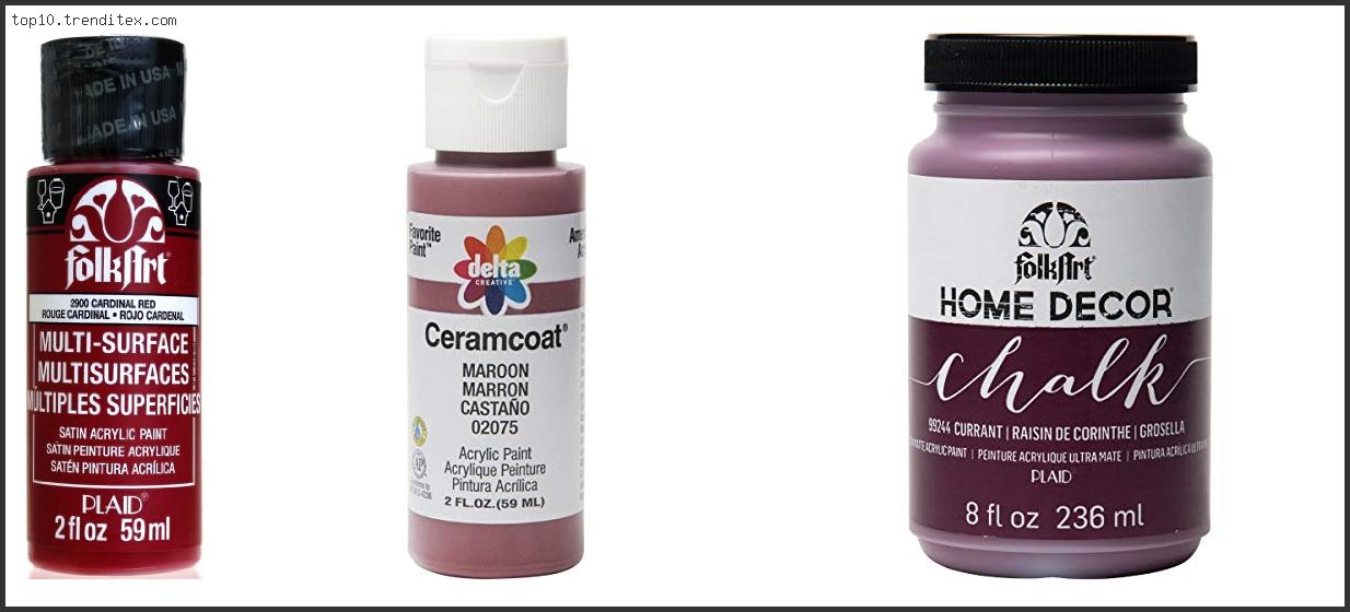 Best Maroon Craft Paint