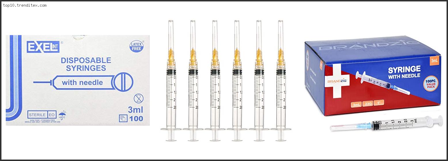 Best 23 Gauge 1 Inch Needle With A 3ml Syringe