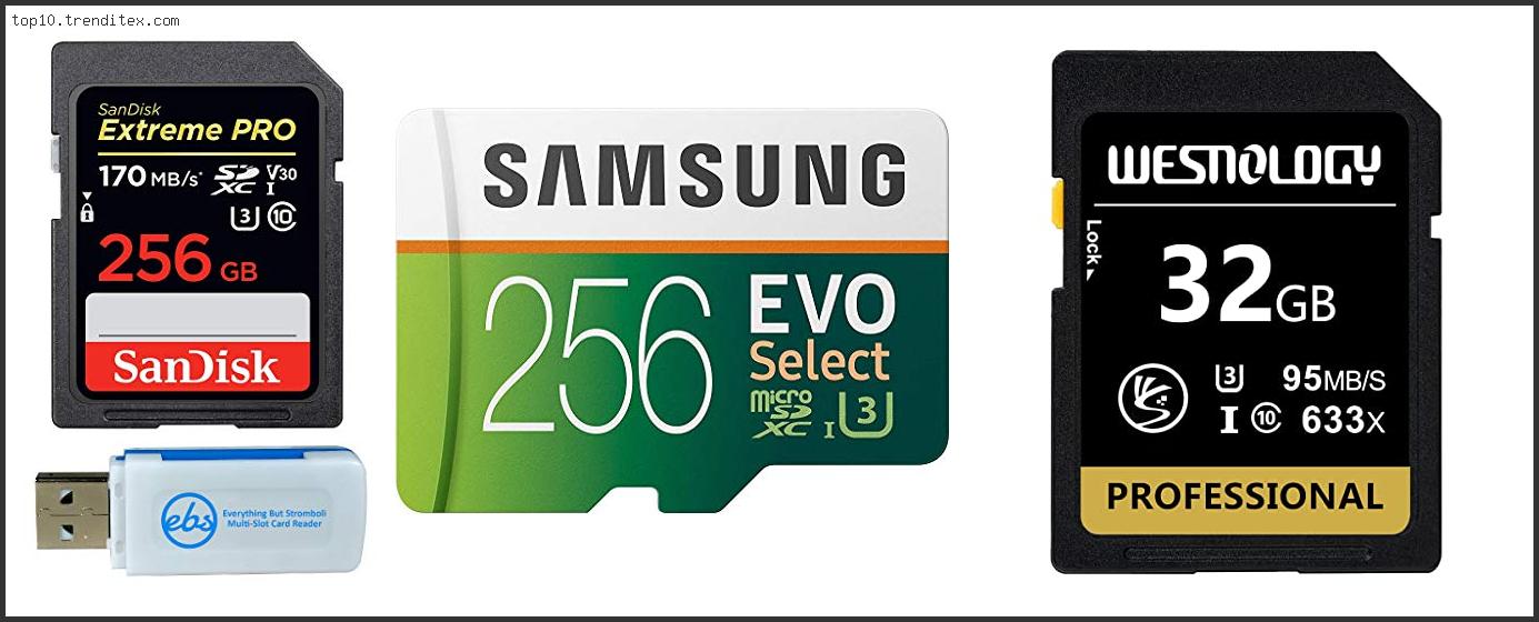 Best Memory Card For Sony Fdr Ax33