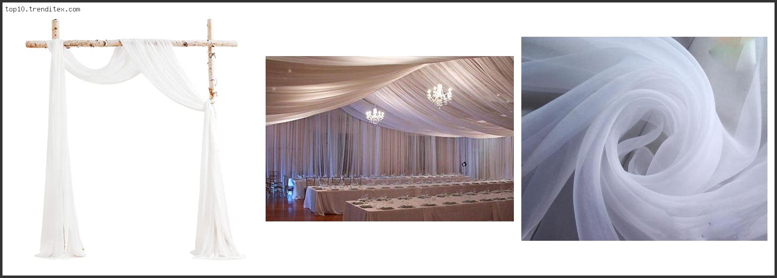 Best Draping Fabric For Wedding