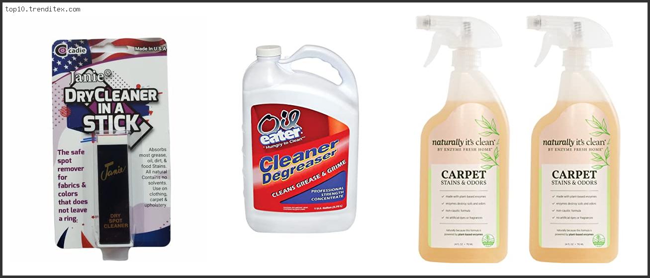 Best Carpet Cleaner For Grease