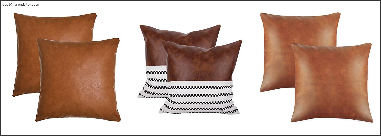 Best Throw Pillows For Brown Leather Couch