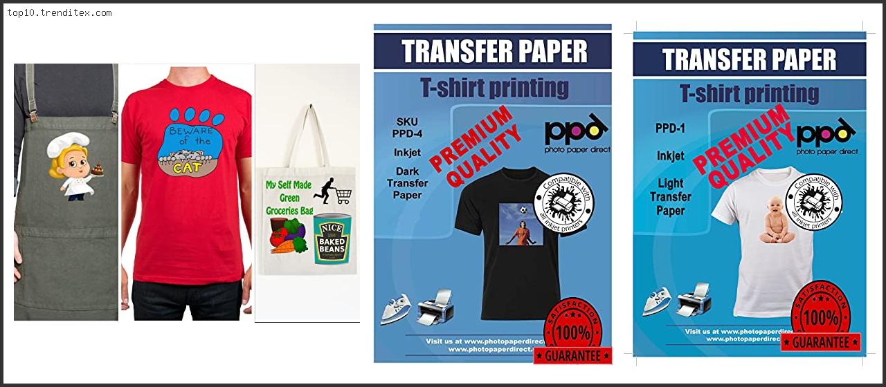 Best Iron On Transfer Paper For T Shirts