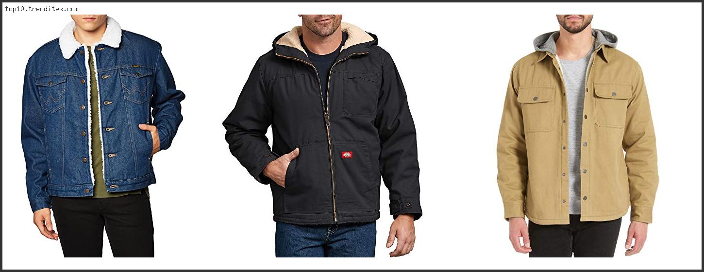 Best Sherpa Lined Canvas Jacket