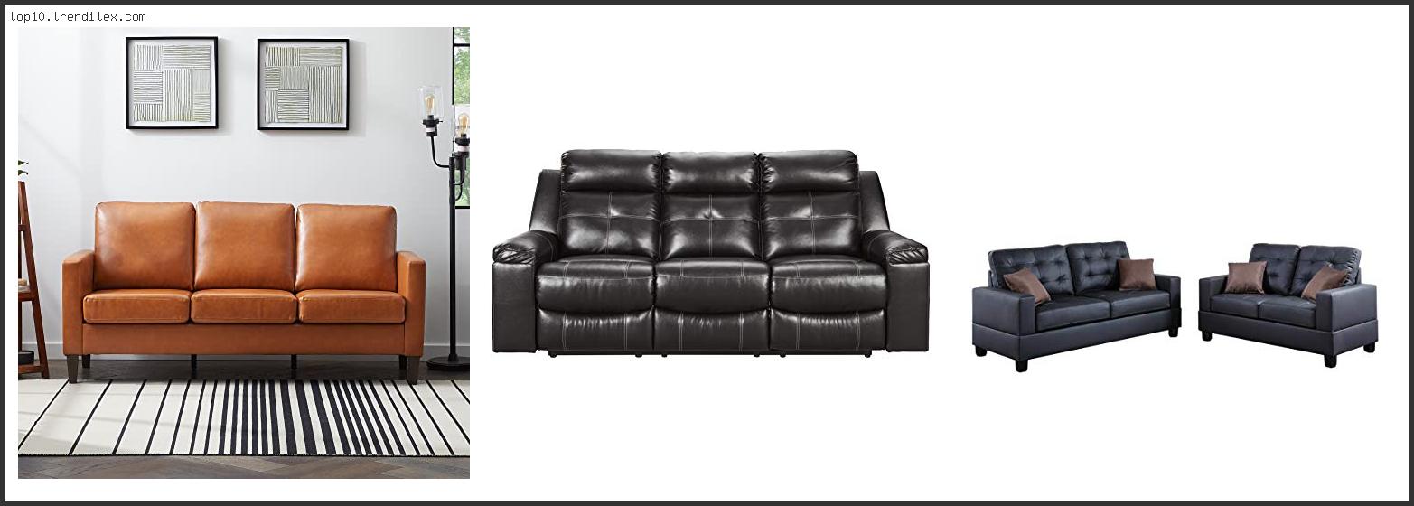 Best Faux Leather Sofas