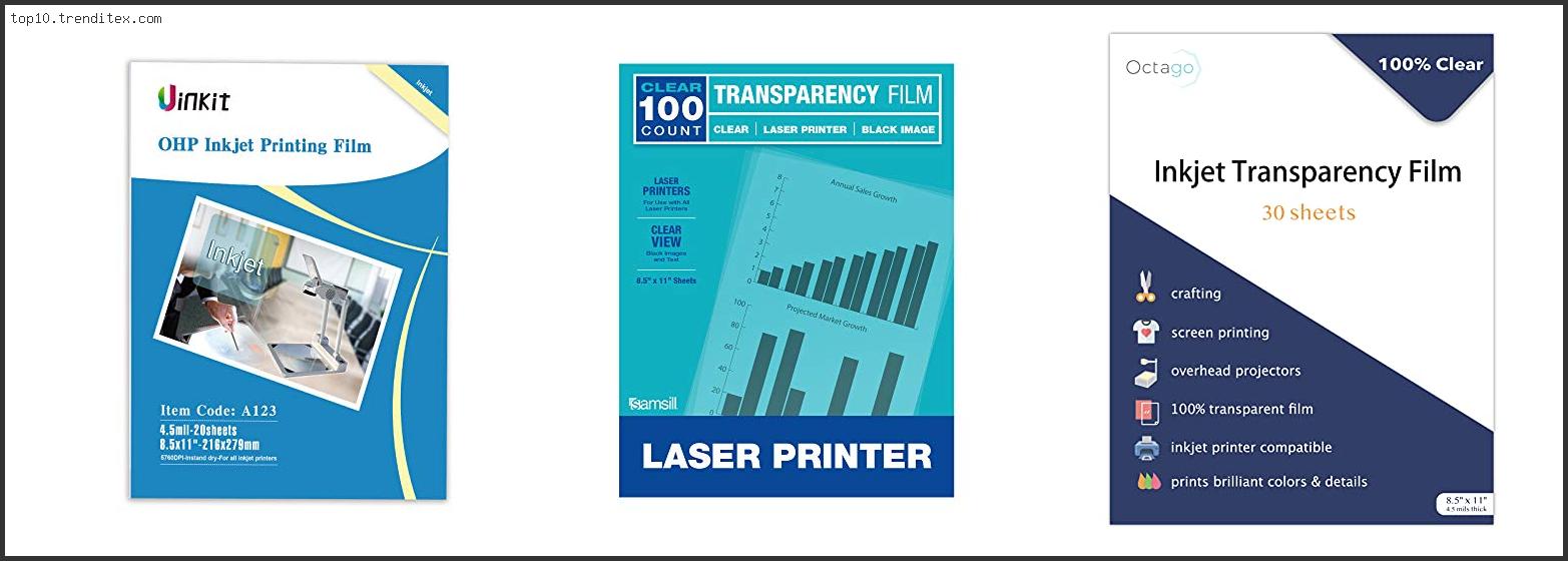 Best Printer For Transparency Paper