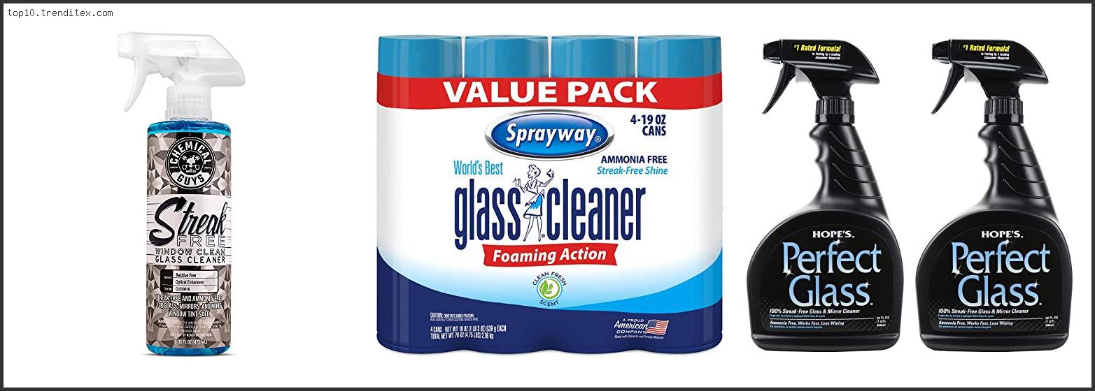 Best Streak Free Glass Cleaner