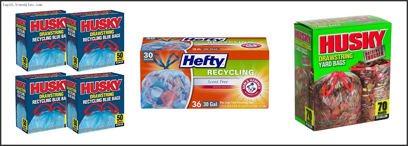 Best Husky Drawstring Recycling Blue Bags